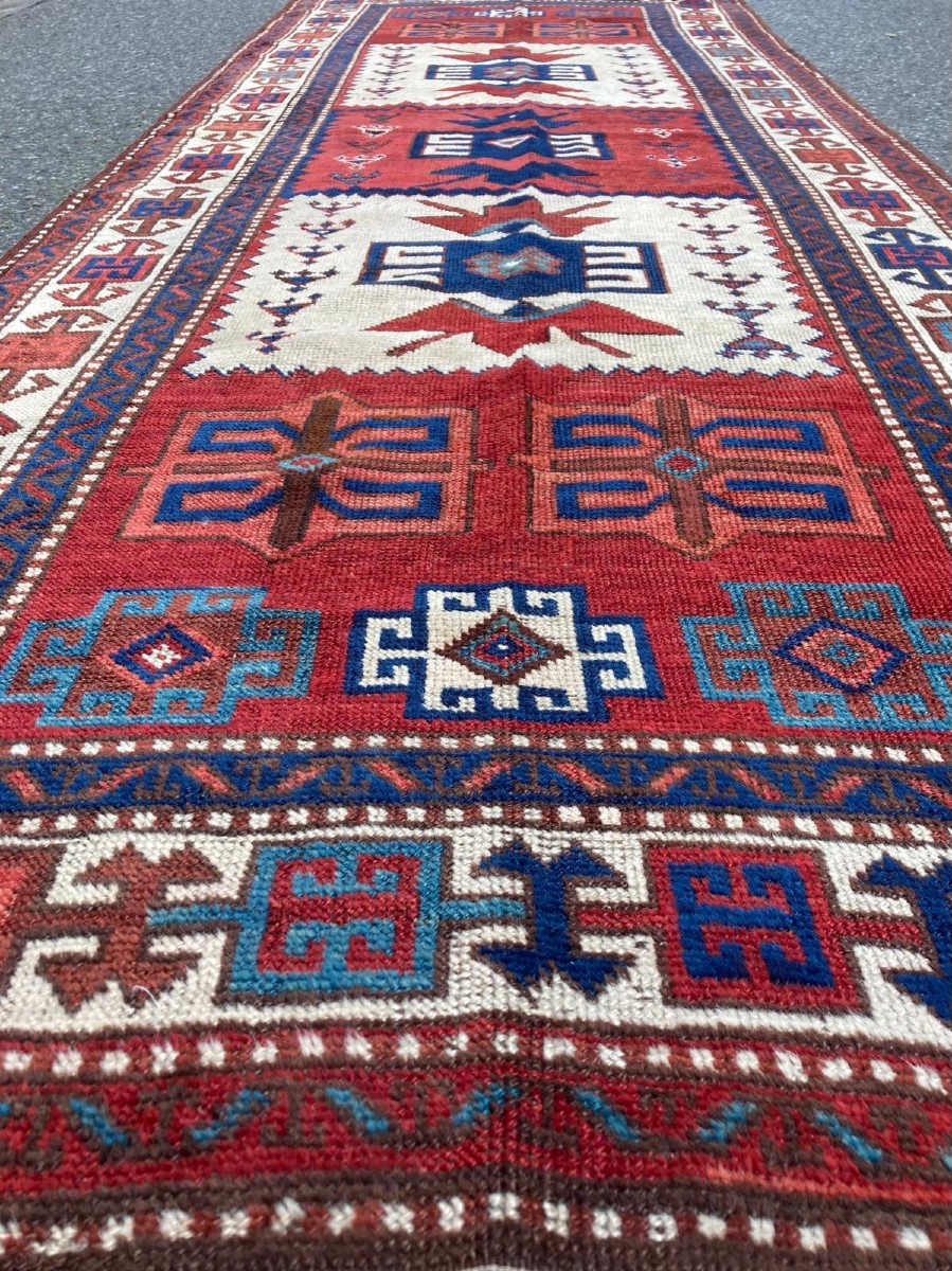 Kurdish Carpet - Anatolia. Circa 1880. 305 X 112 Cm