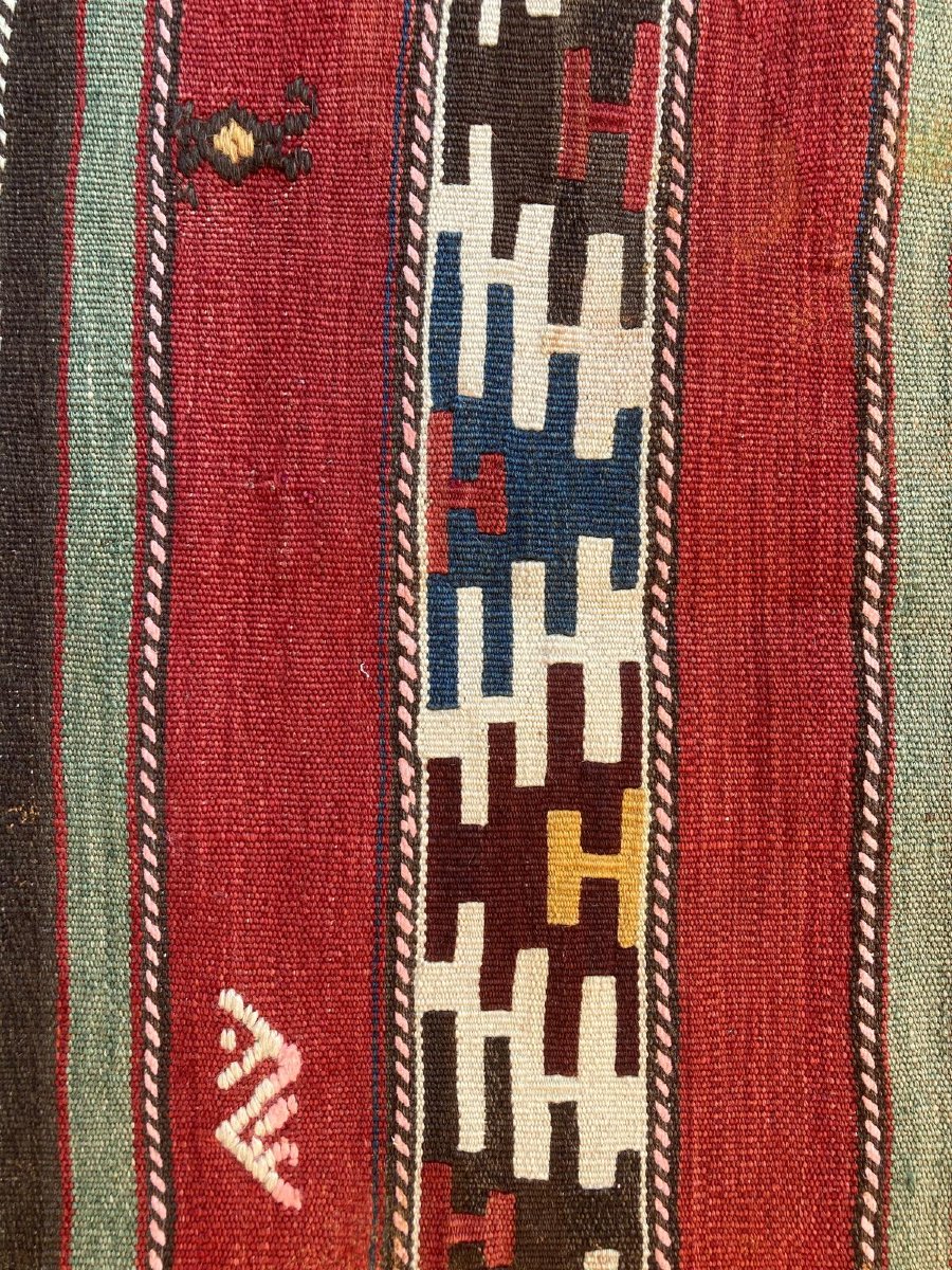 Kilim Shirvan - Caucase. Circa 1880 / 1900. 250 x 135 cm-photo-2
