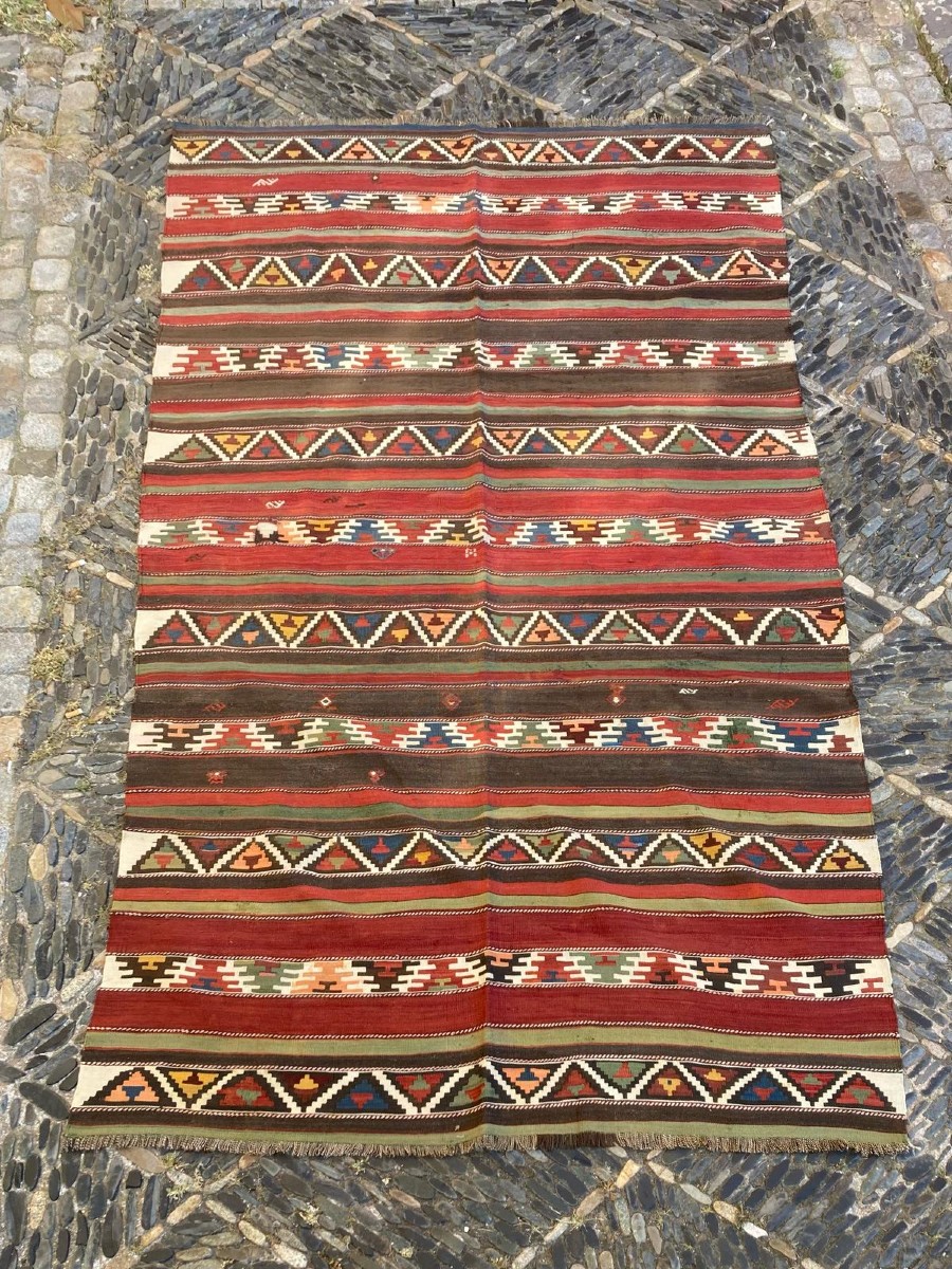 Kilim Shirvan - Caucase. Circa 1880 / 1900. 250 x 135 cm