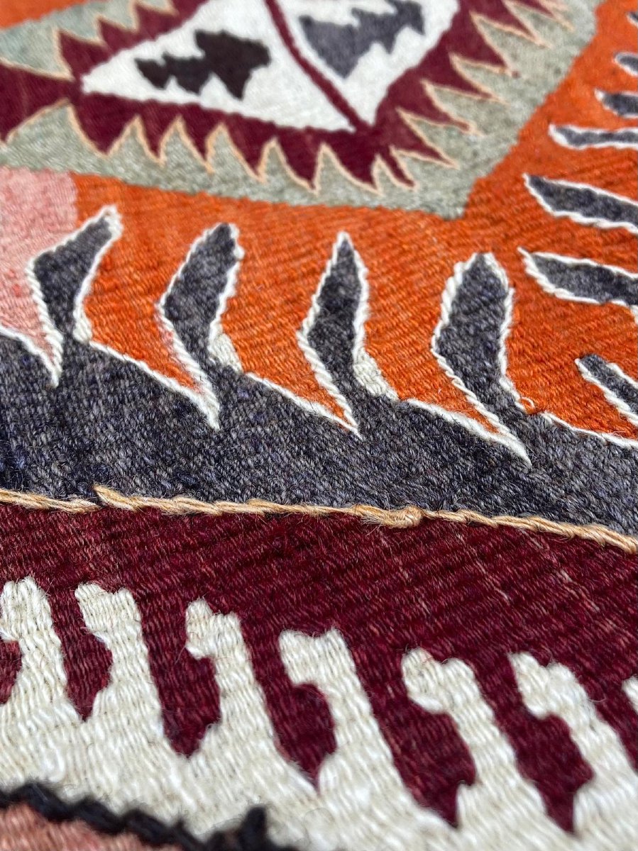 Kilim Mut - Monts Taurus. Anatolie. Circa 1920. 310 x 147 cm-photo-4