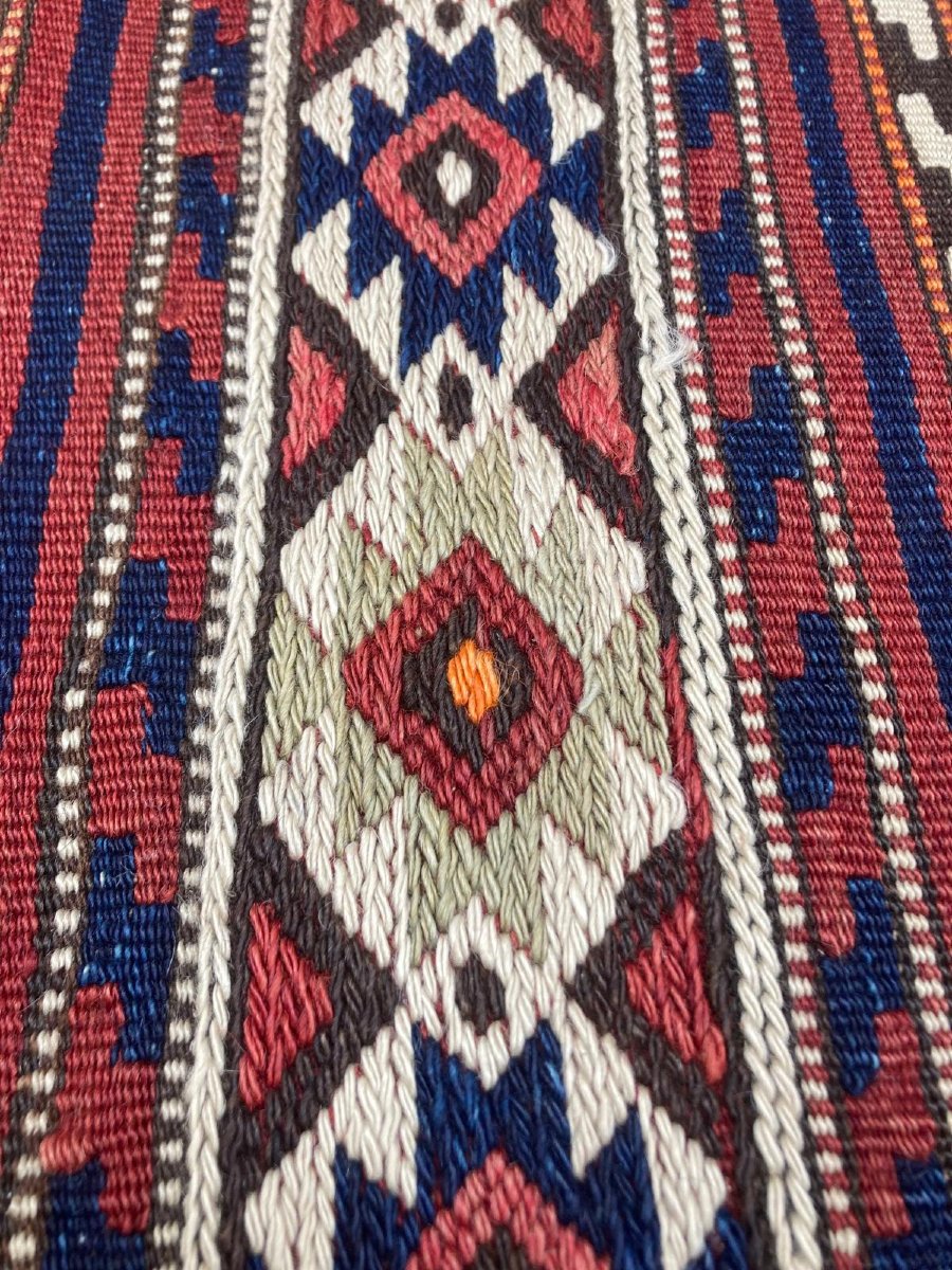 Kilim / Cuval Fethiye - Anatolia. Circa 1960. 250 X 82 Cm-photo-3