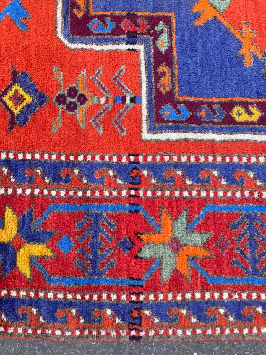 Tapis Caucase. Milieu 20 ième. 245 x 135 cm-photo-4