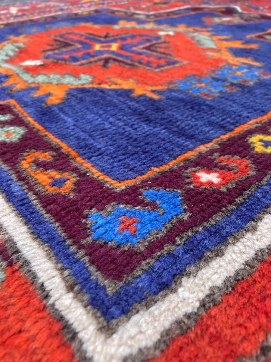 Tapis Caucase. Milieu 20 ième. 245 x 135 cm-photo-4