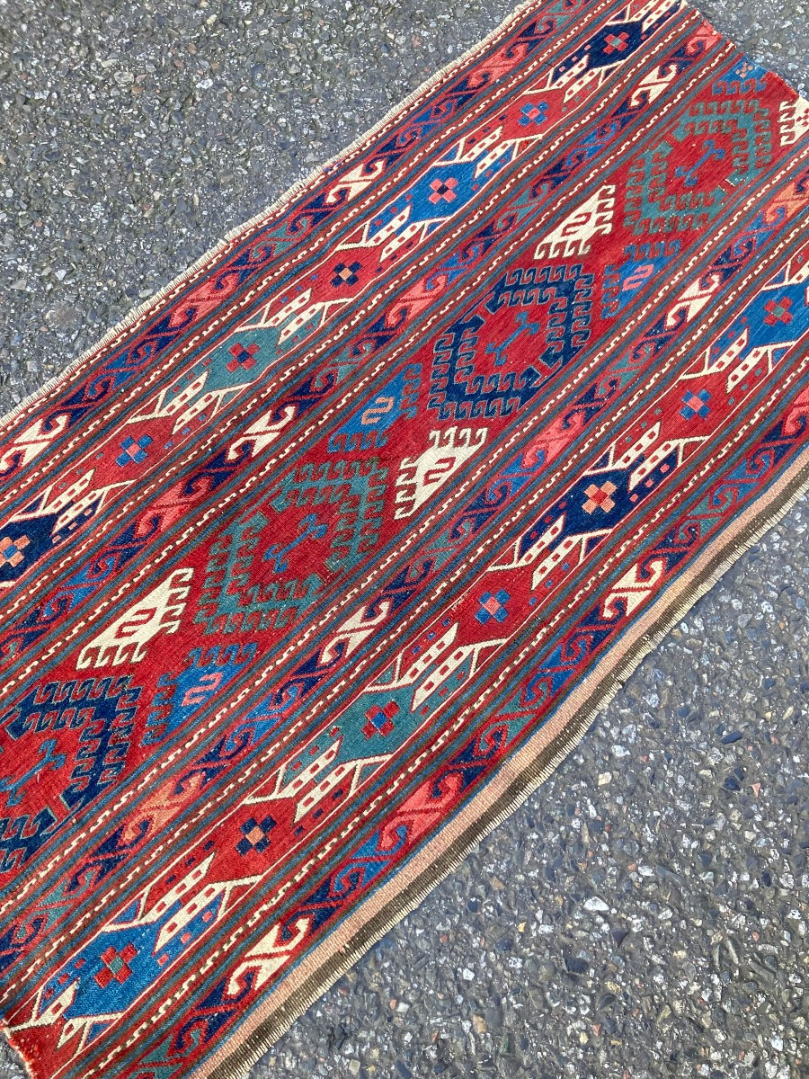 Grand panneau Maffrash Karabag - Arménie. Circa 1850. 103 x 50 cm