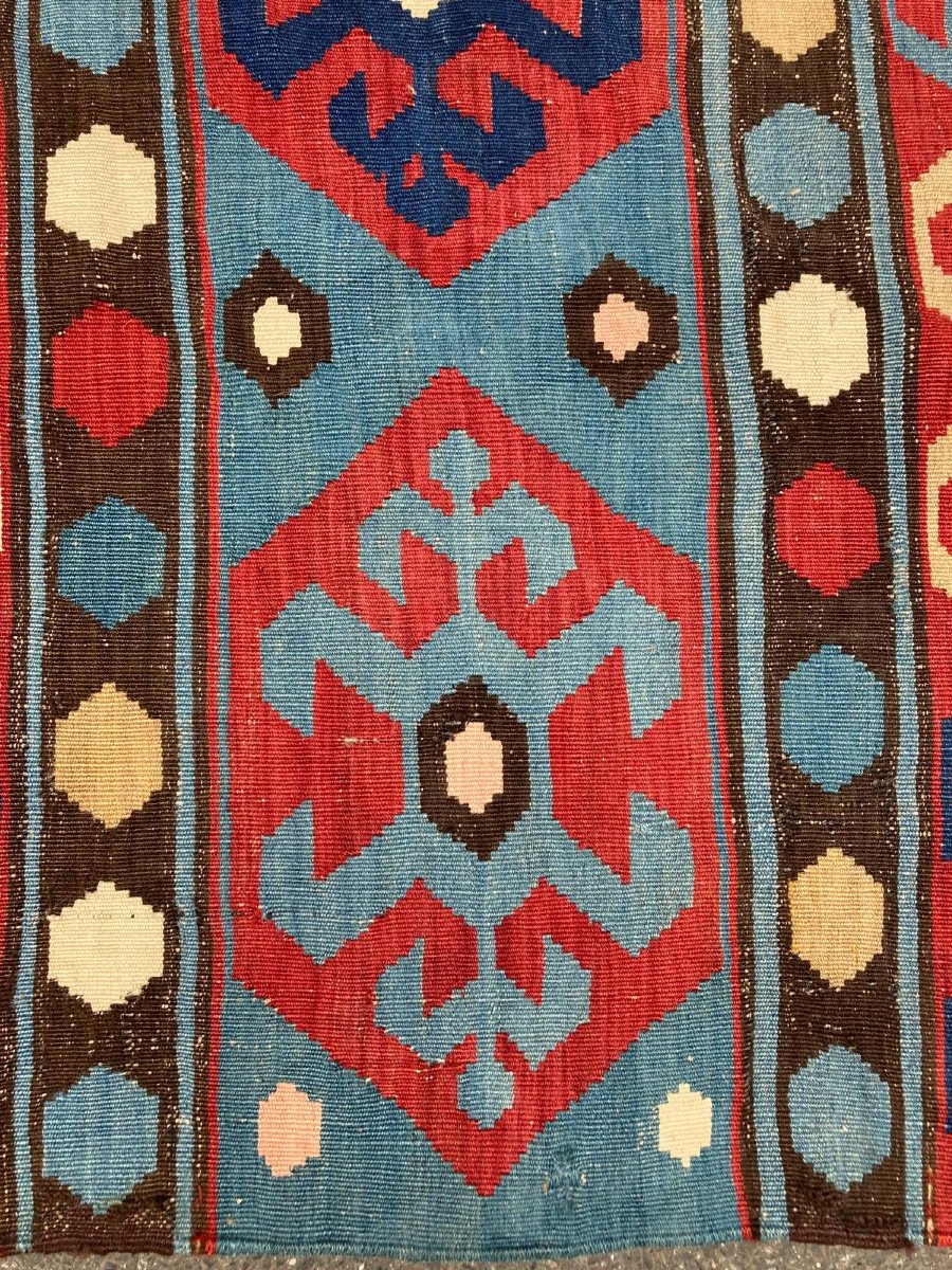 Kilim Caucase. Circa 1880. 230 x 170 cm-photo-3