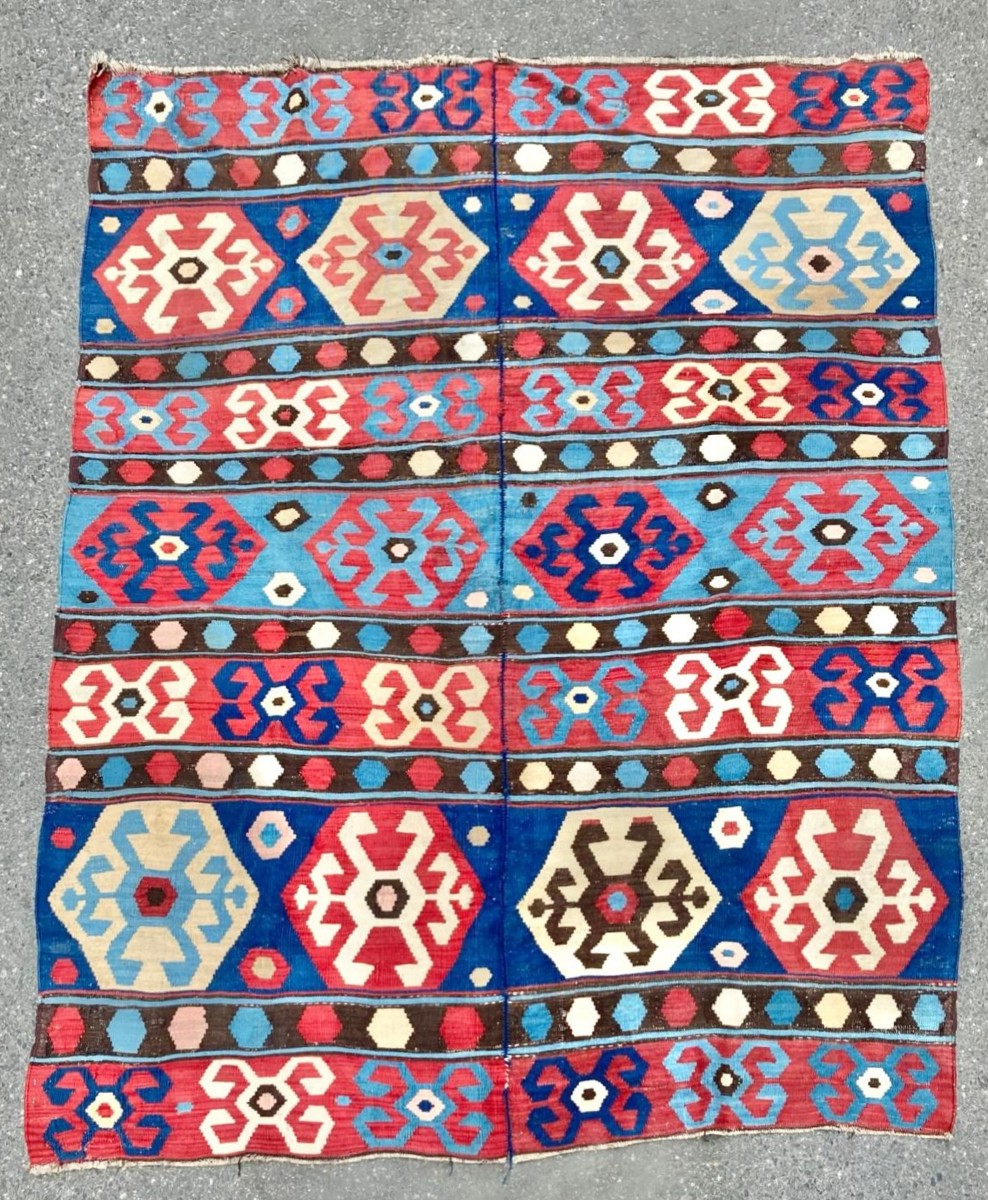 Kilim Caucase. Circa 1880. 230 x 170 cm