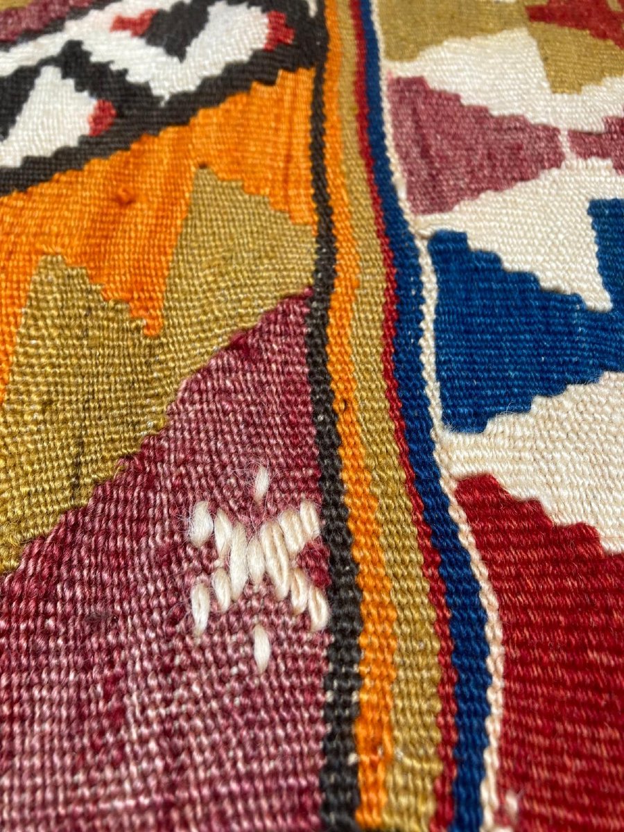 Anatolian Kilim. Mid-20th Century. 305 X 125 Cm-photo-2
