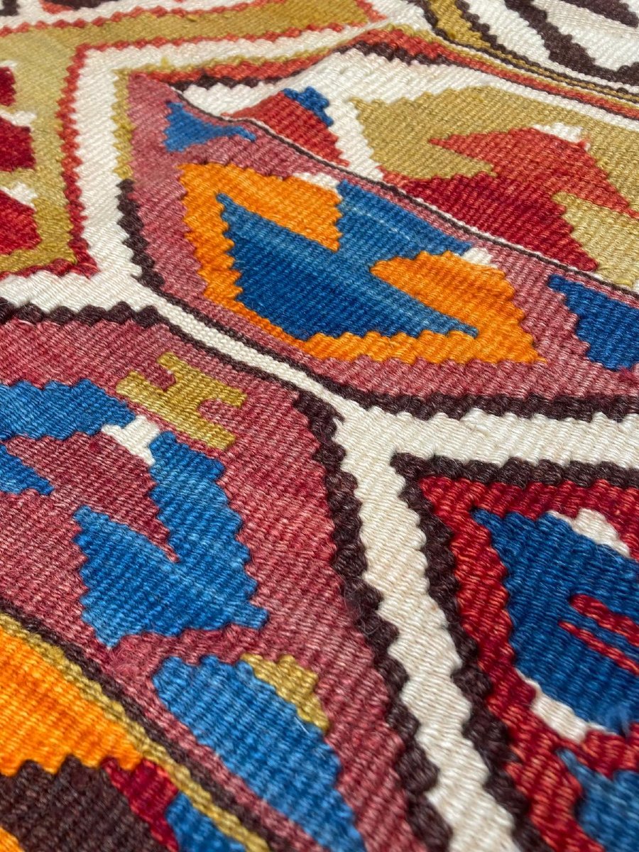 Anatolian Kilim. Mid-20th Century. 305 X 125 Cm-photo-4