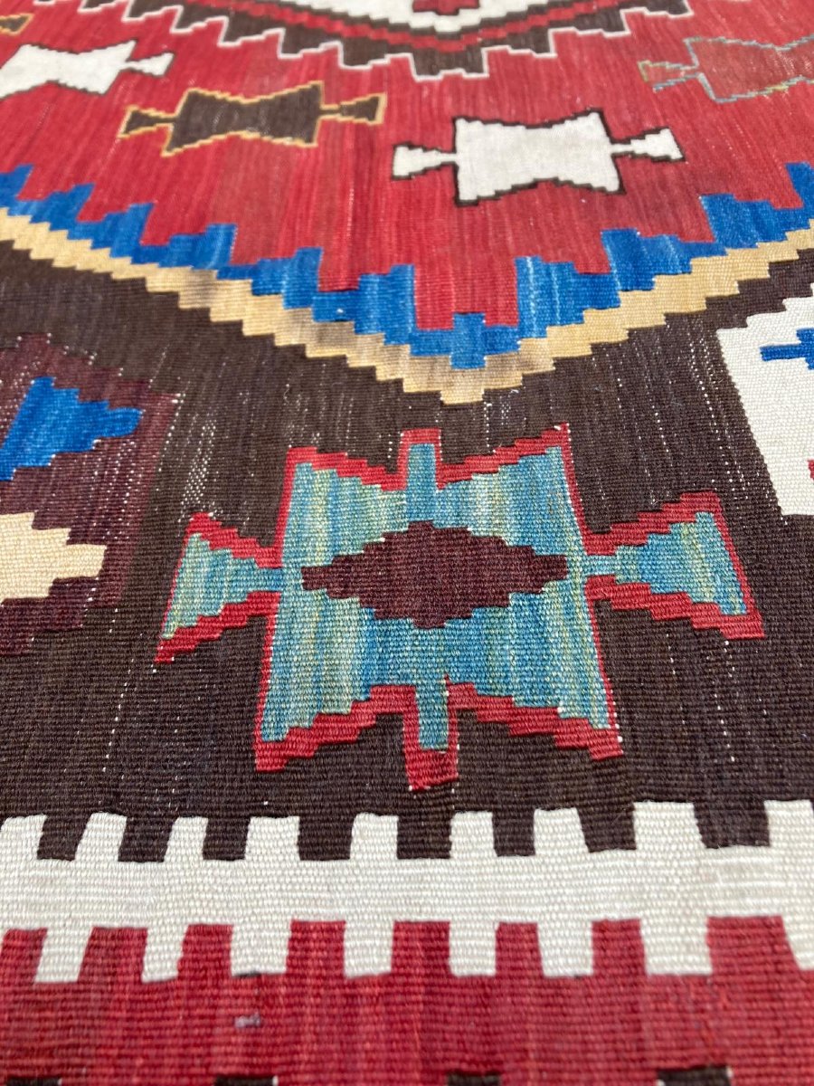 Kilim Shahsaven - Perse. Tout Début 20 ième. 340 x 168 cm-photo-4