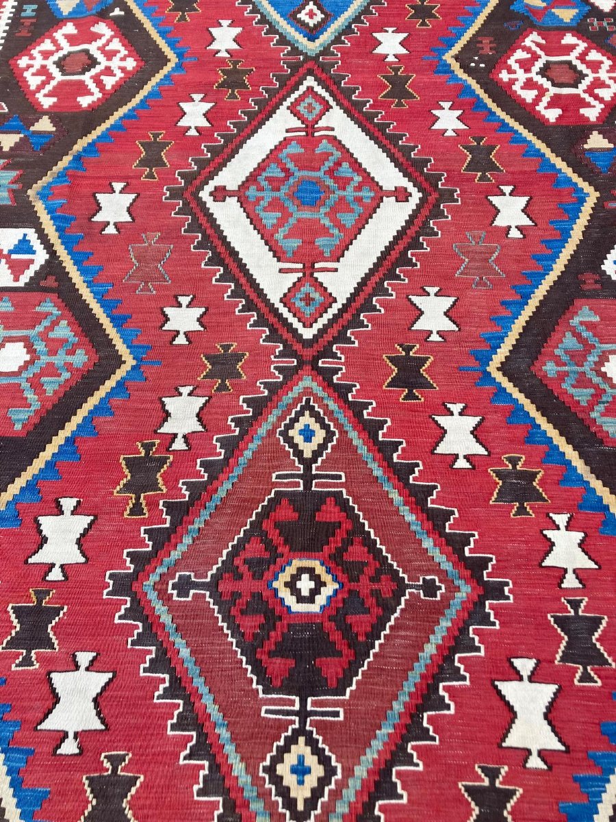Kilim Shahsaven - Perse. Tout Début 20 ième. 340 x 168 cm-photo-1