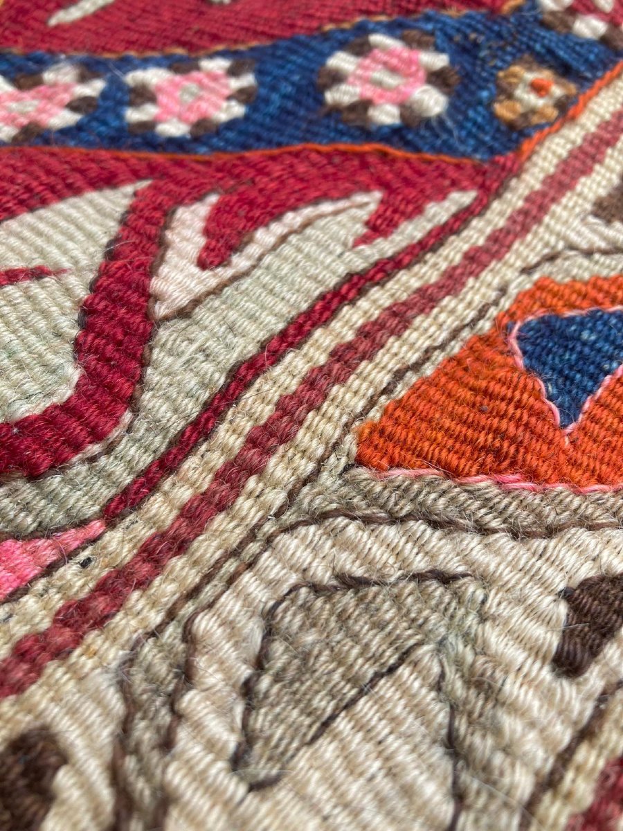 Kilim Mersin - Anatolie. Circa  1920. 105 x 101 cm-photo-2