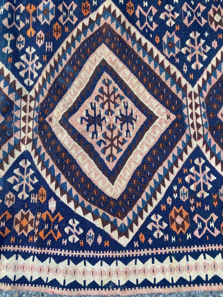Kilim Hakkari - Anatolia. Circa 1880.200 X 156 Cm-photo-4