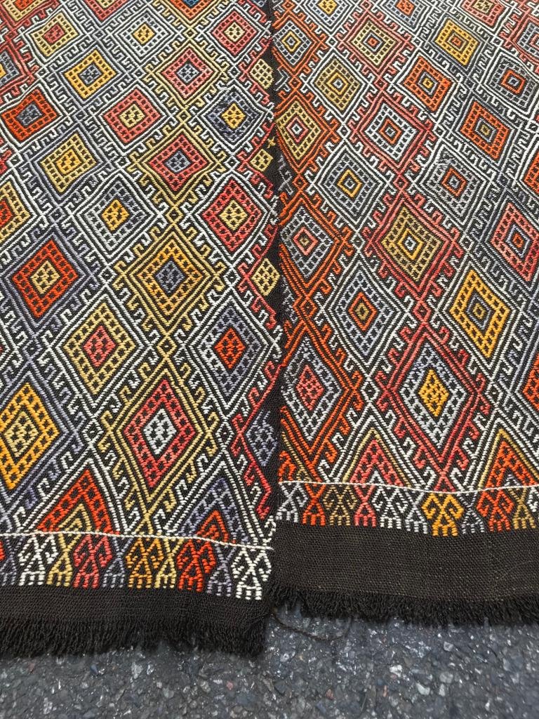 Kilim Cicim Konya. Anatolie. Circa 1920. 250 x 160 cm-photo-3