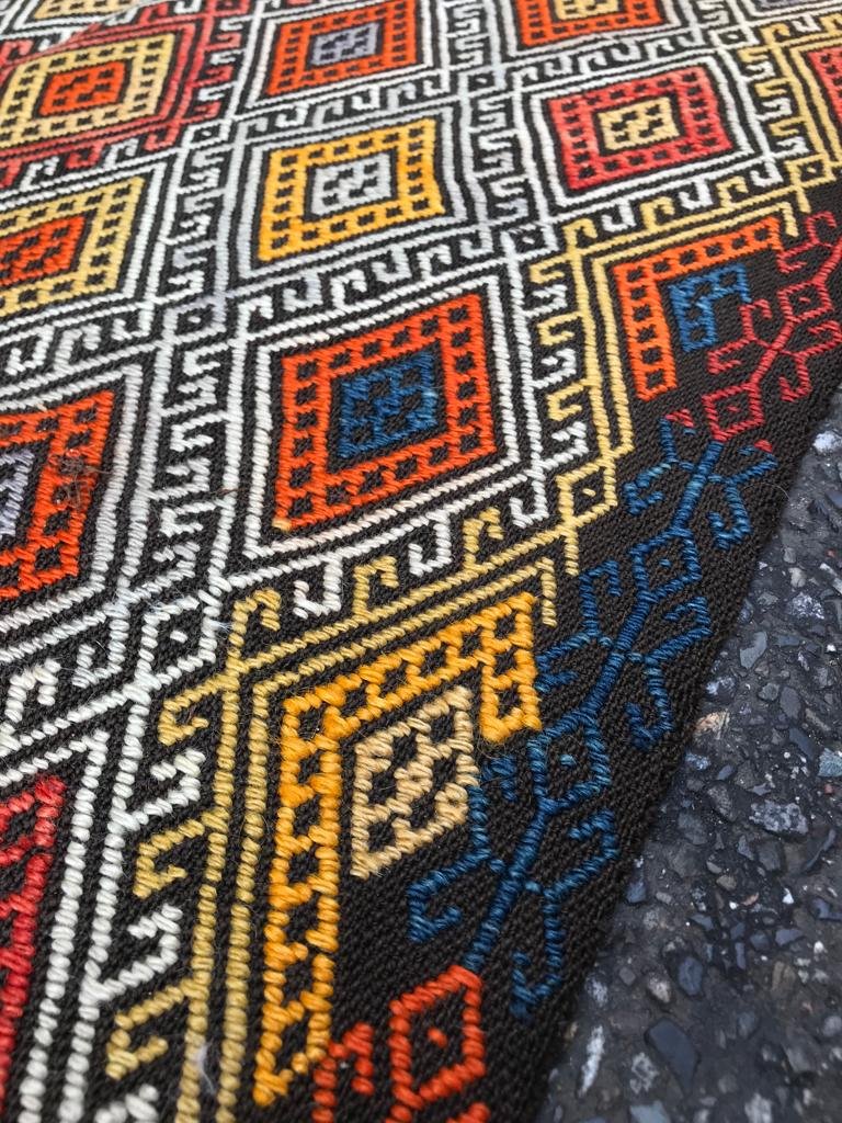 Kilim Cicim Konya. Anatolie. Circa 1920. 250 x 160 cm-photo-1