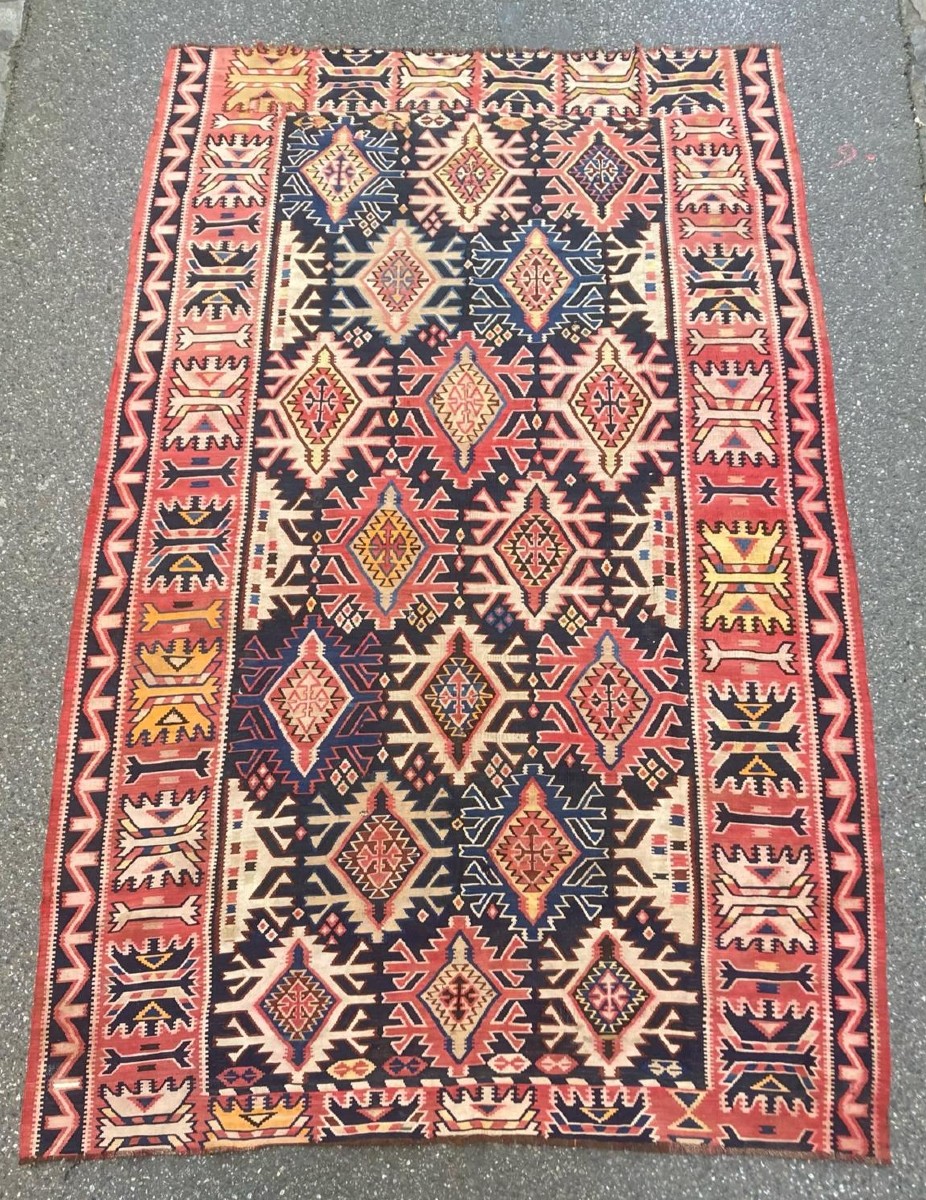 Kilim Kuba. Azerbaijan. Circa 1900. 303 X 180 Cm
