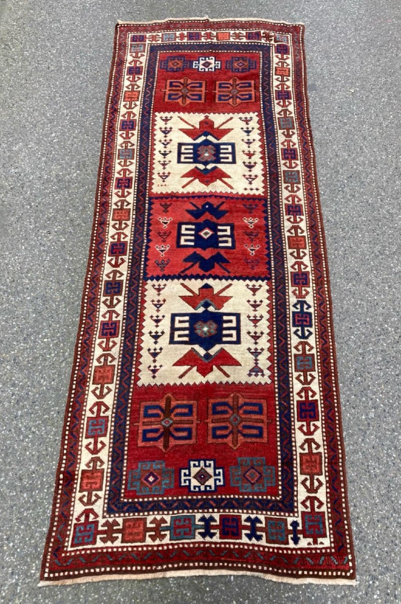 Tapis Kurde - Anatolie. Circa 1880.  305 x 112 cm