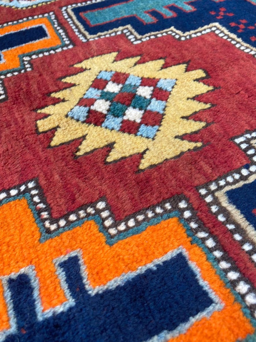 Caucasus Rug. Mid-20th Century. 225 X 147 Cm-photo-4