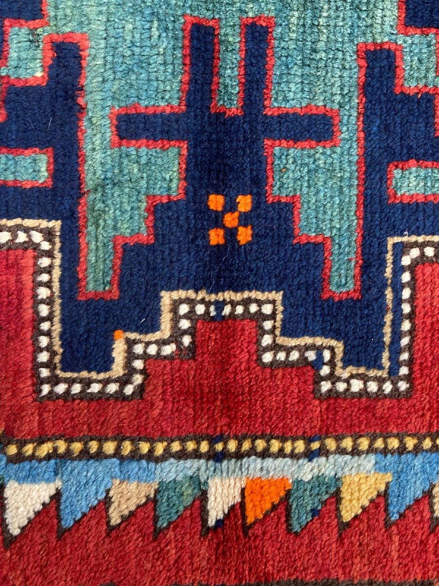 Caucasus Rug. Mid-20th Century. 225 X 147 Cm-photo-3