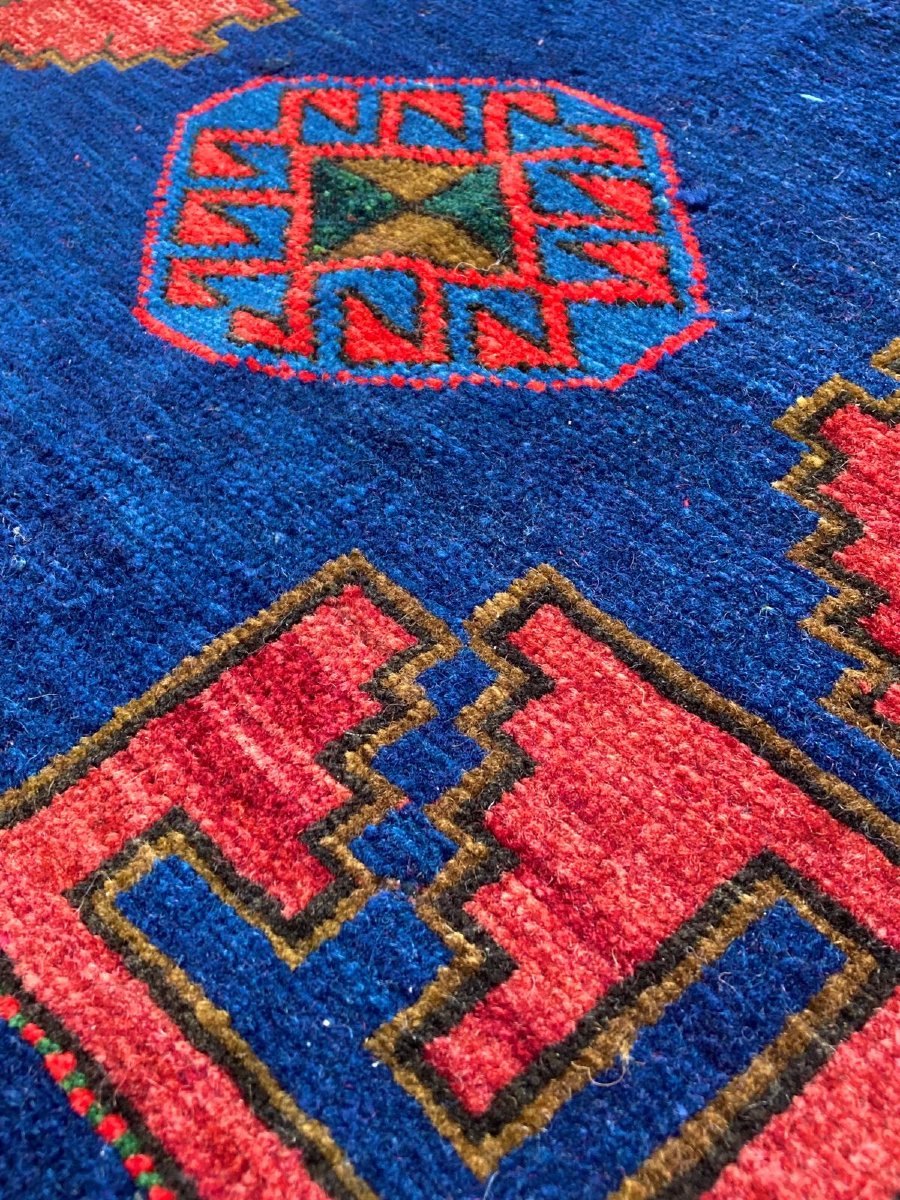 Tapis Caucase. Daté 1970. 385 x 160 cm-photo-4
