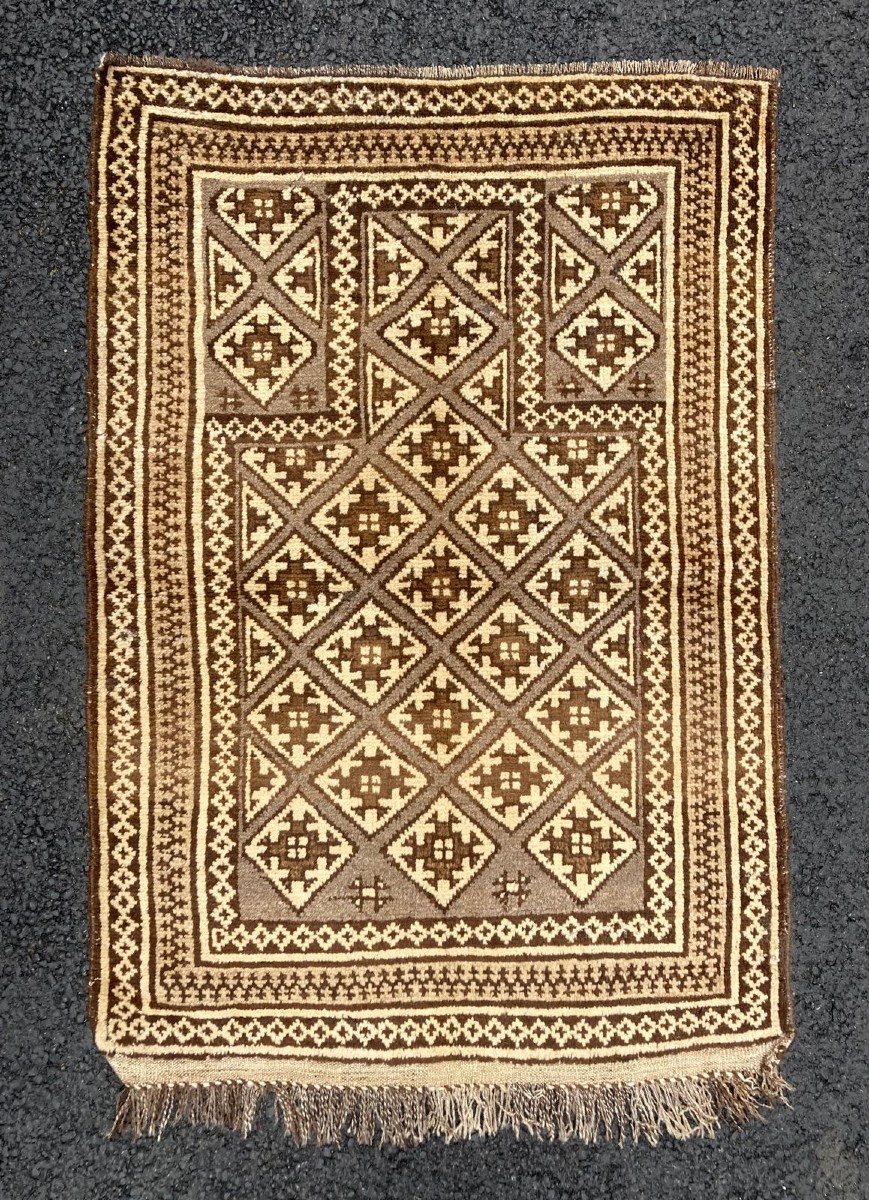 Beluch Prayer Rug / Afghanistan. Mid-20th Century. 125 X 85 Cm