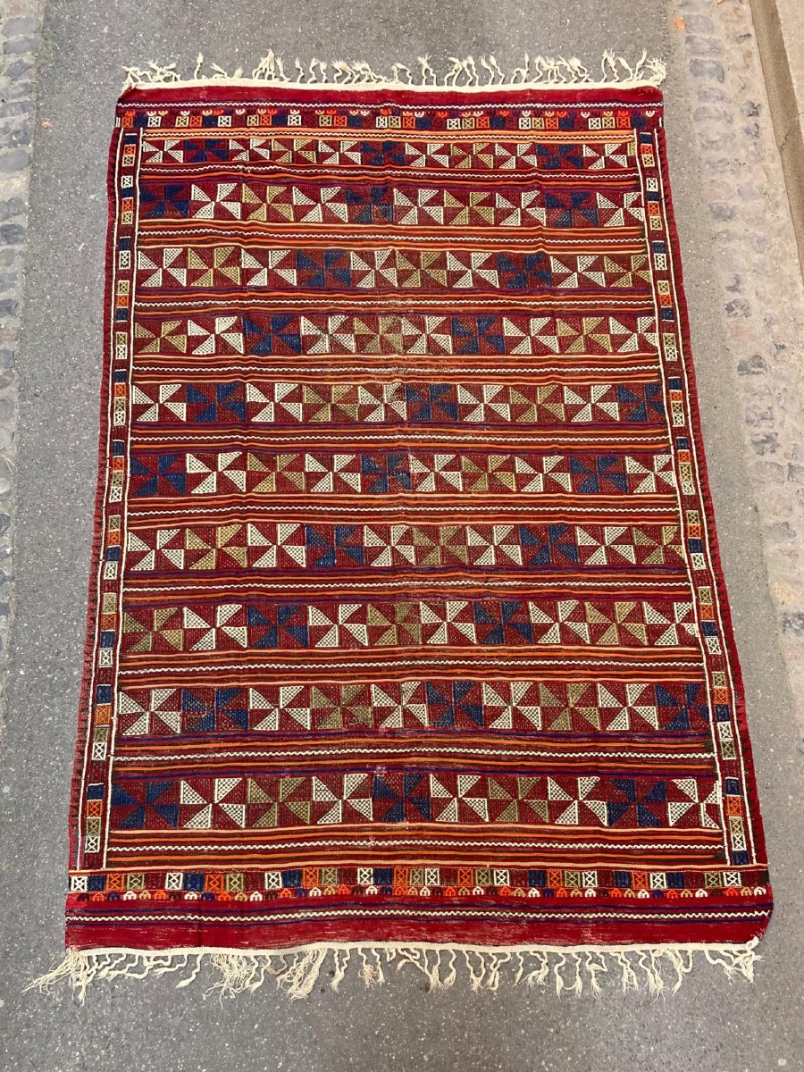 Kilim / Cicim Yüncü Balikesir - Anatolie. Années 1930. 310 x 198 cm
