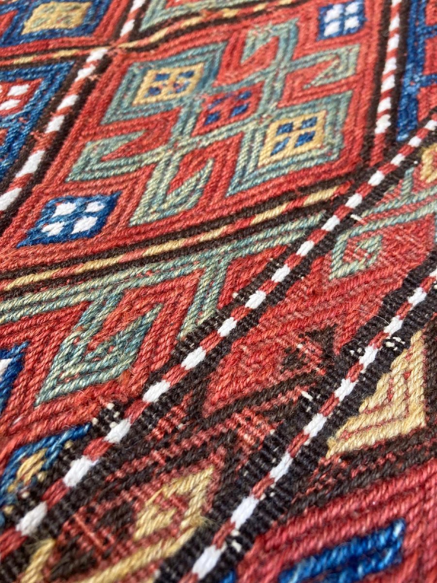 Maffrash Shahsavan Fragments Set - Persia. Circa 1850. 110 X 42 Cm-photo-1