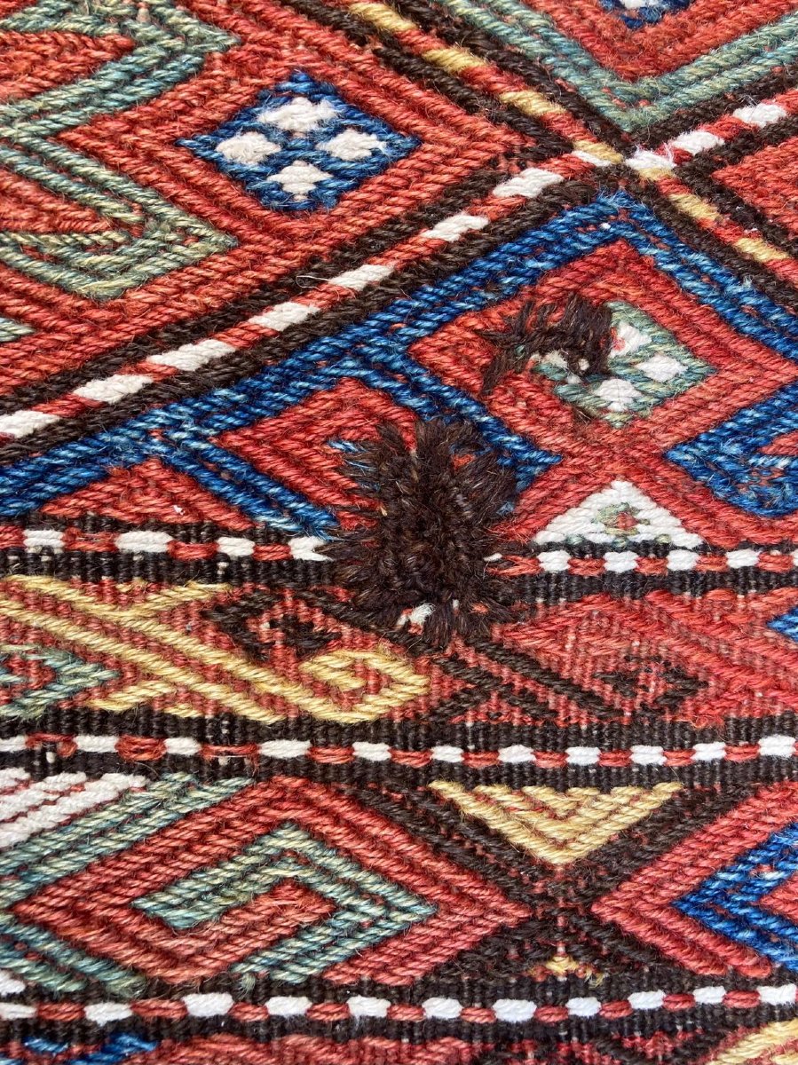 Maffrash Shahsavan Fragments Set - Persia. Circa 1850. 110 X 42 Cm-photo-2