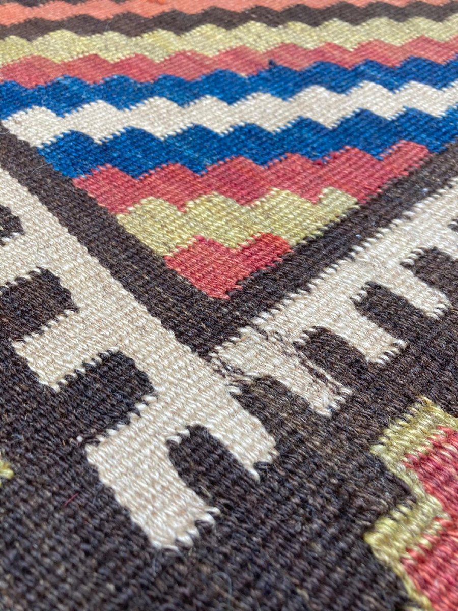 Kilim Gallery Veramin - Gashgai. Persia. Early 20th Century. 360 X 120 Cm-photo-3