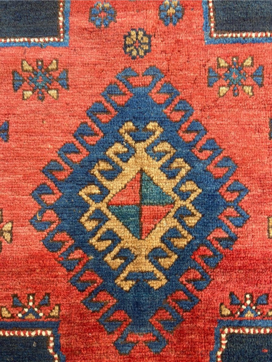 Tapis Kazakh - Caucase. Fin 19 ième. 255 x 135 cm-photo-4