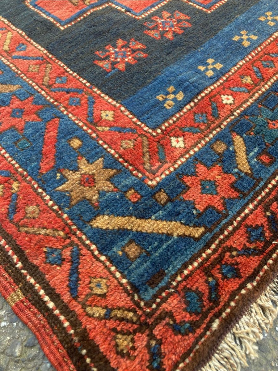 Tapis Kazakh - Caucase. Fin 19 ième. 255 x 135 cm-photo-4