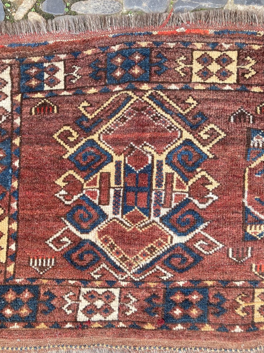 Doormat. Afghanistan. Mid-20th Century. 127 X 46 Cm-photo-2