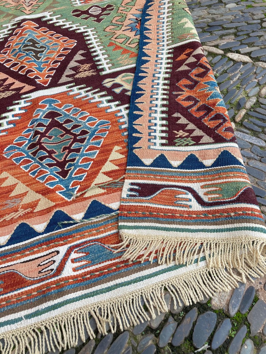 Kilim Konya - Anatolia. Circa 1970. 188 X 130 Cm-photo-2