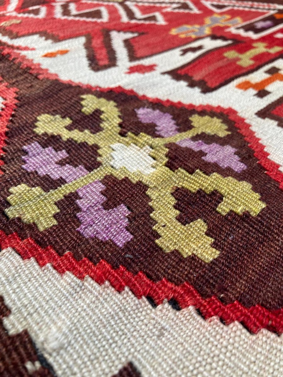 Kilim Kuba. Azerbaijan. Caucasus. Early 20th Century. 300 X 160 Cm-photo-1