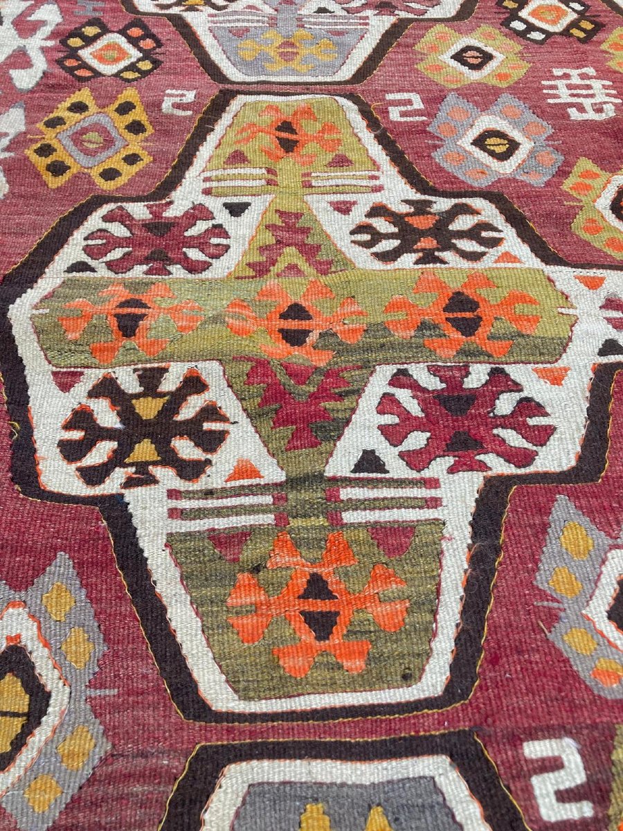 Kilim Mut - Monts Taurus. Anatolie. Années 1930. 313 x 165 cm-photo-4