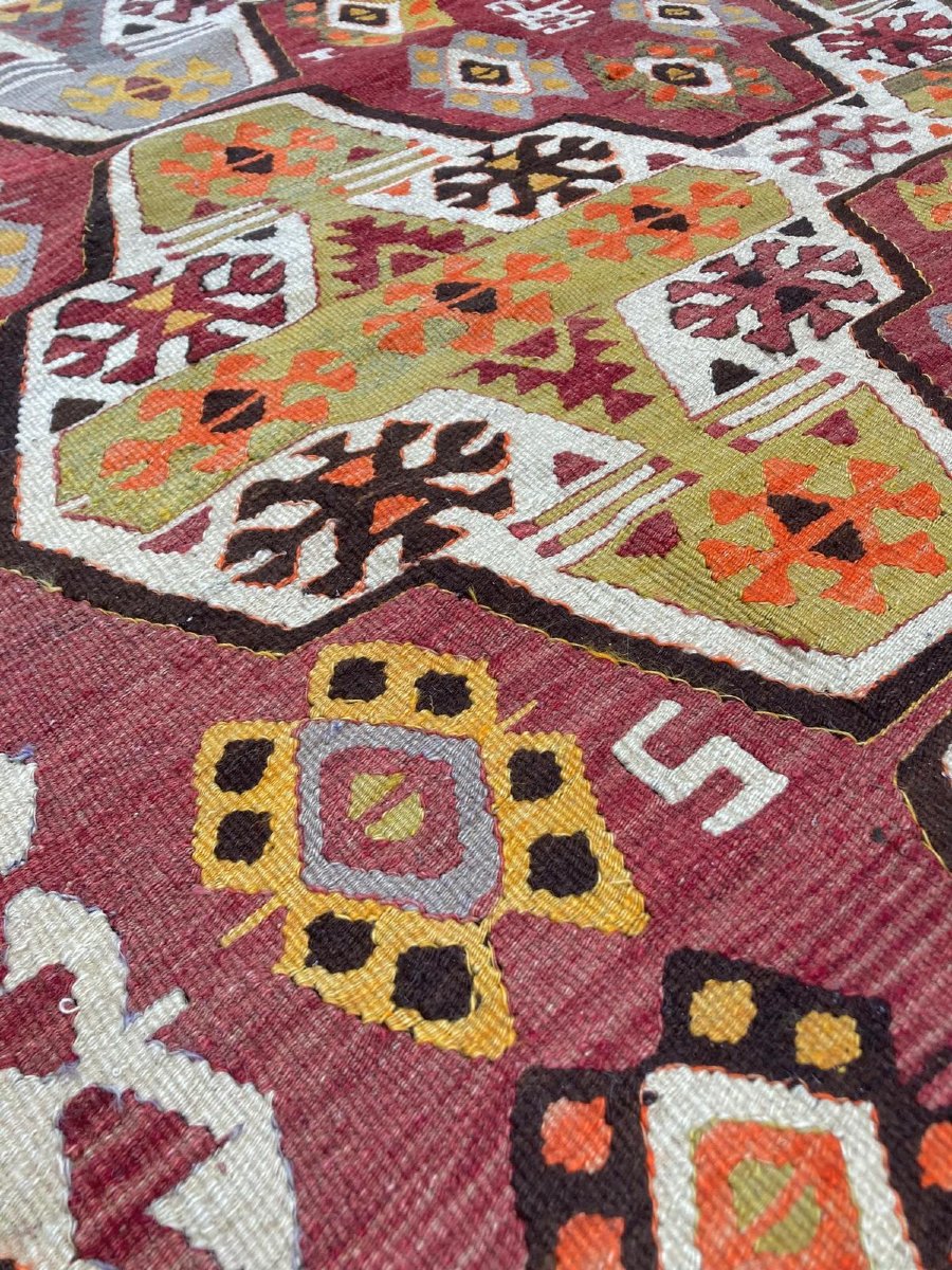 Kilim Mut - Monts Taurus. Anatolie. Années 1930. 313 x 165 cm-photo-2