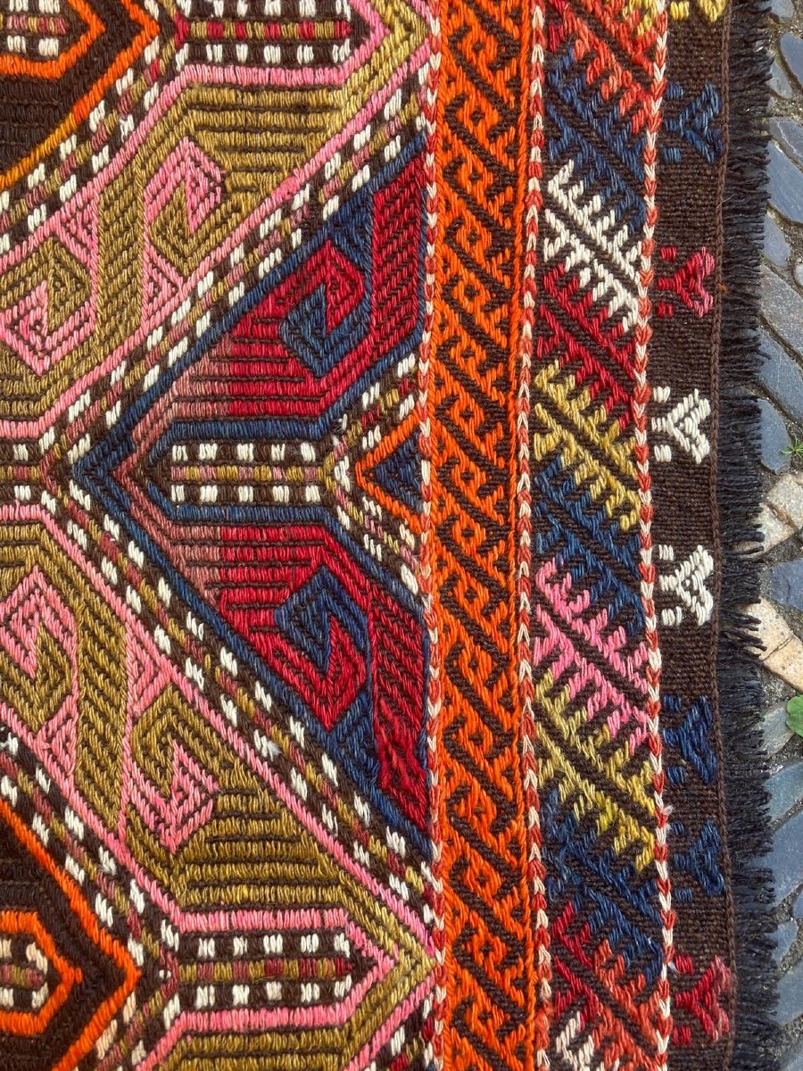 Tapis / Cicim Mut. Anatolie. Circa 1920. 138 x 98 cm-photo-1