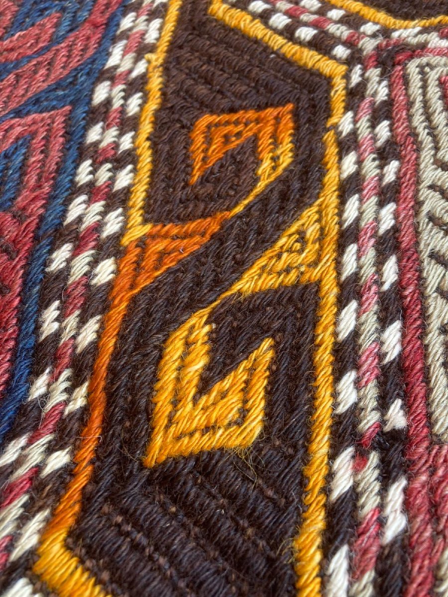 Tapis / Cicim Mut. Anatolie. Circa 1920. 138 x 98 cm-photo-4