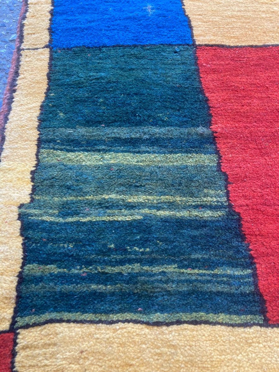 Tapis Gabbeh - Iran. Milieu 20 ième. 285 x 92 cm-photo-4