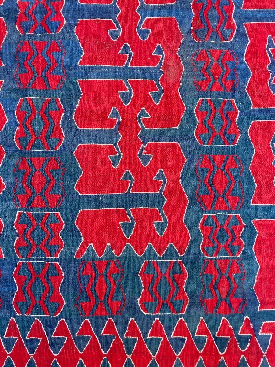 Yüncü Kilim Bergama - Anatolie. Milieu 20 ième. 275 x 164 cm-photo-2