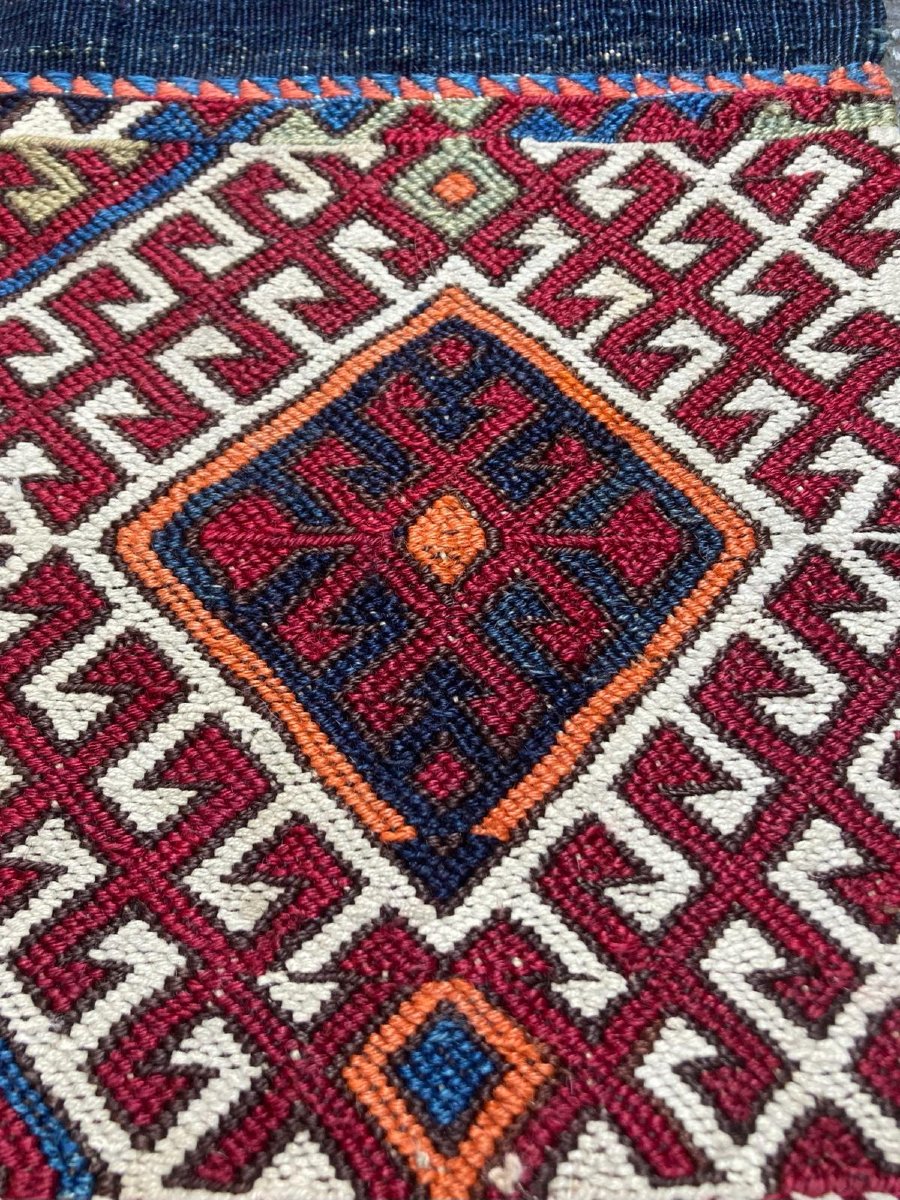 Kilim Cuval Gaziantep - Anatolie. Circa 1880.  130 x 108 cm-photo-3