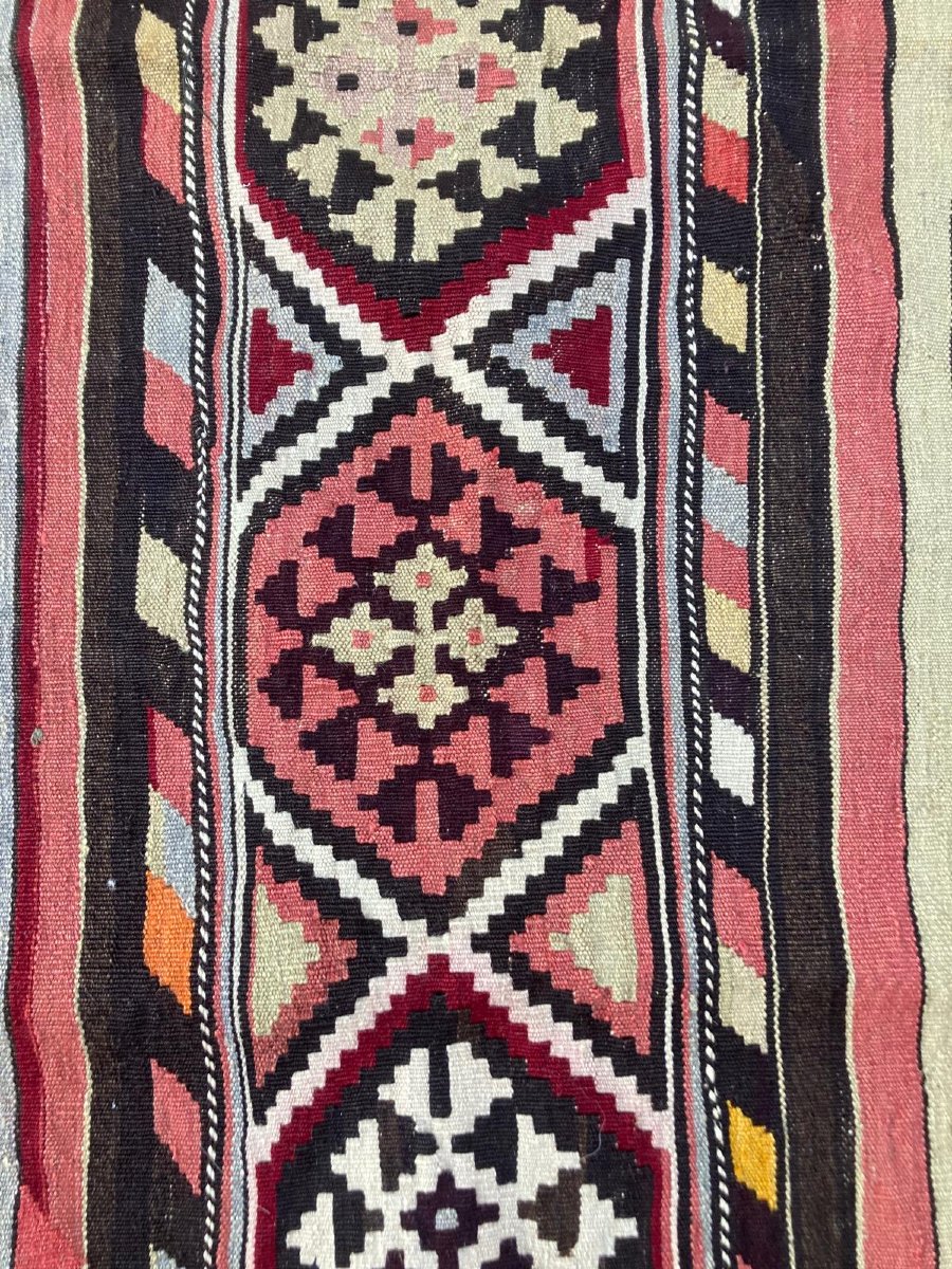 Kilim Shirvan. Caucase. Circa 1920. 325 x 162 cm-photo-3