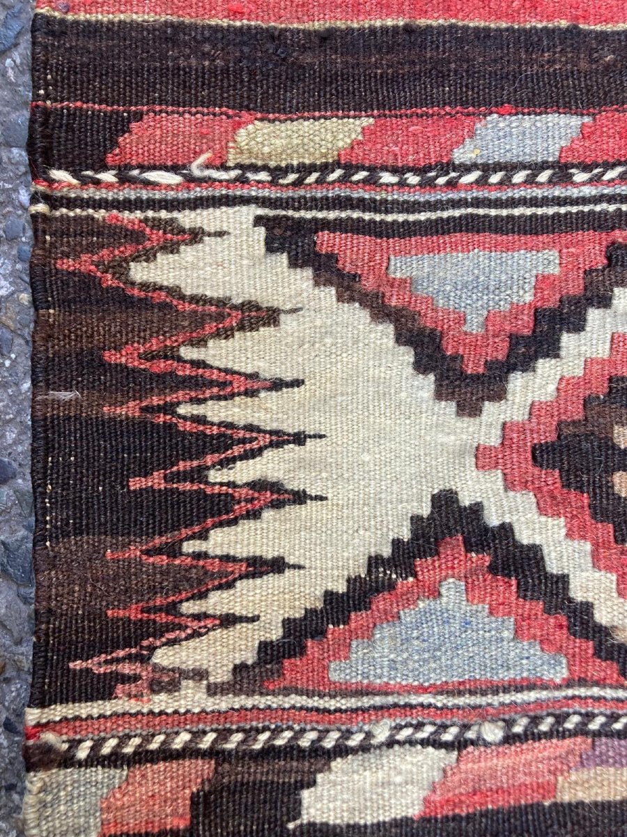 Kilim Shirvan. Caucase. Circa 1920. 325 x 162 cm-photo-4
