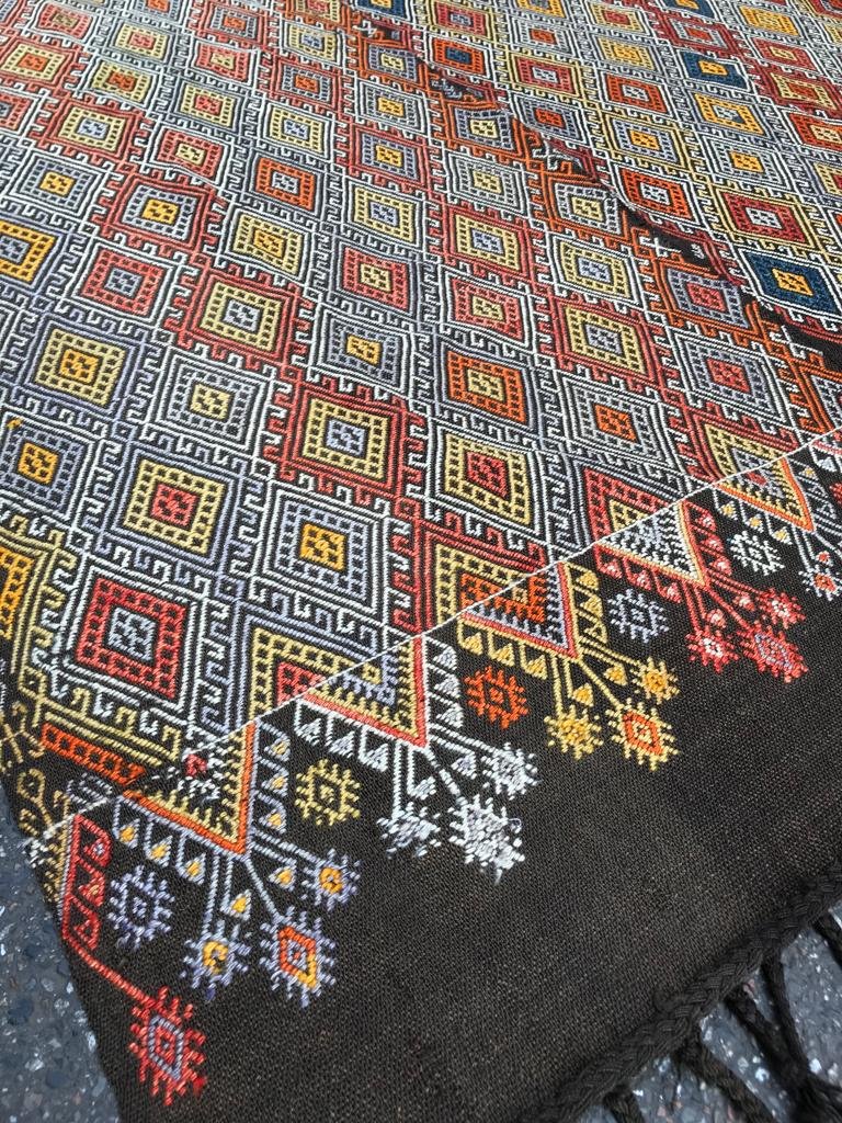 Kilim - Cicim Konya. Anatolie. Années 1930. 250 x 160 cm-photo-2