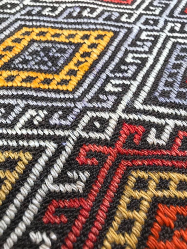 Kilim - Cicim Konya. Anatolie. Années 1930. 250 x 160 cm-photo-4