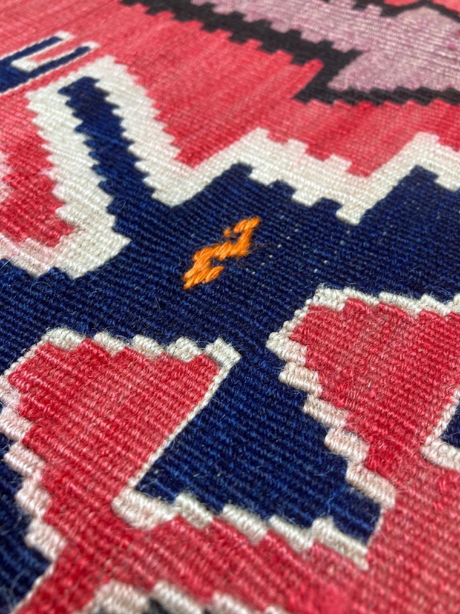 Kilim Kuba - Azerbaïdjan. Circa 1920. 300 x 158 cm-photo-6