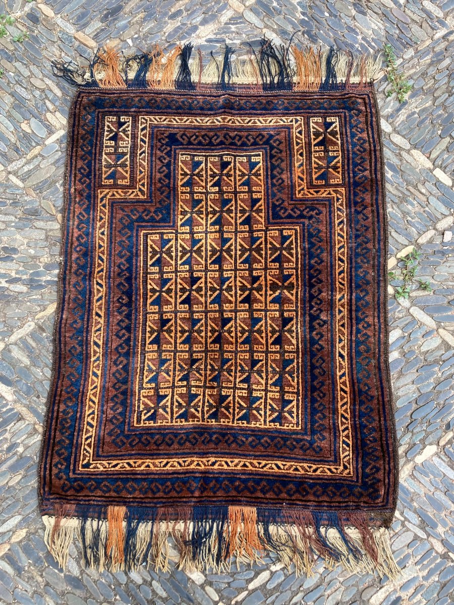 Tapis Beloutch. Milieu 20 Ième. 130 X 90 Cm-photo-2