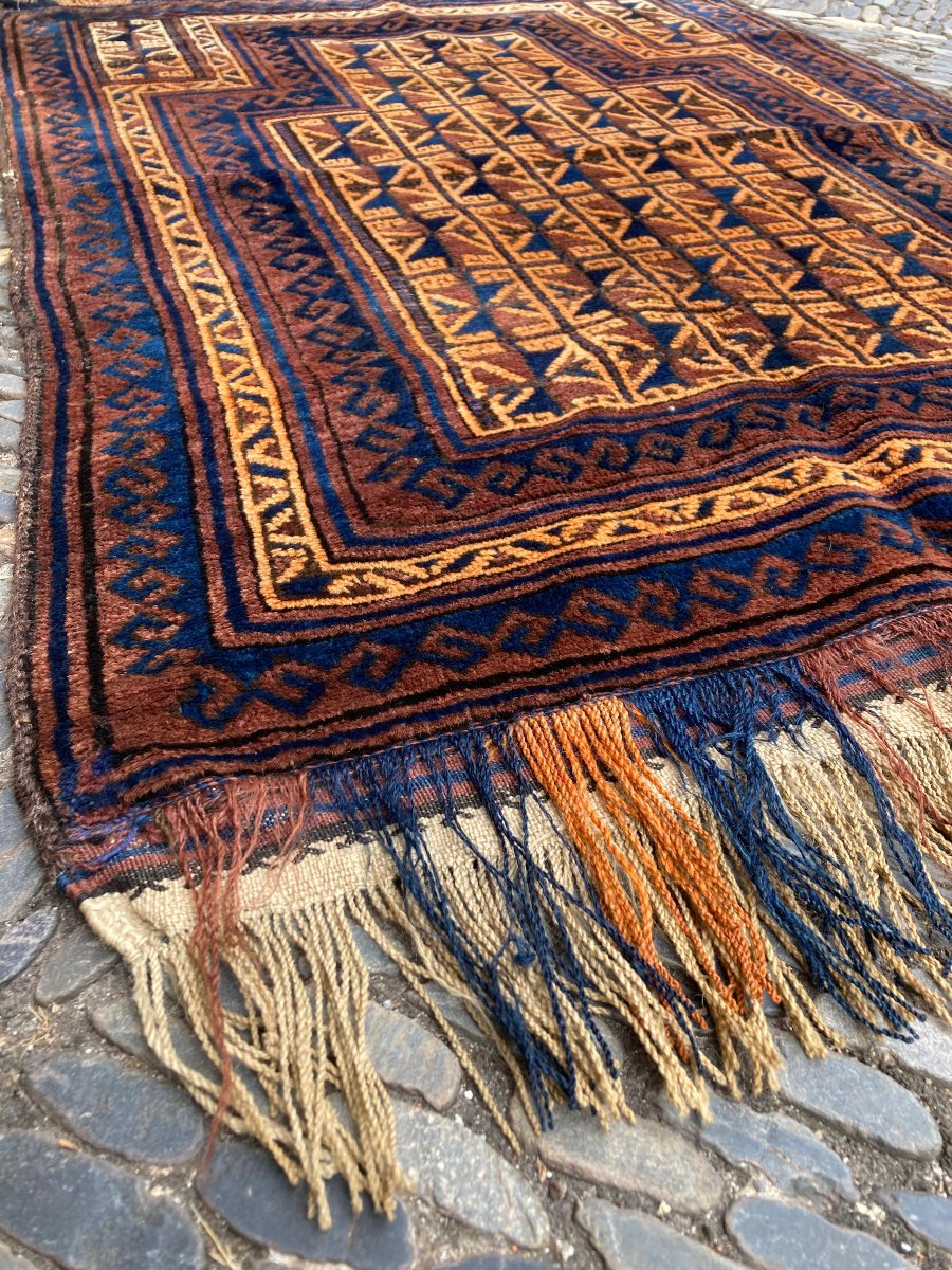 Tapis Beloutch. Milieu 20 Ième. 130 X 90 Cm-photo-3