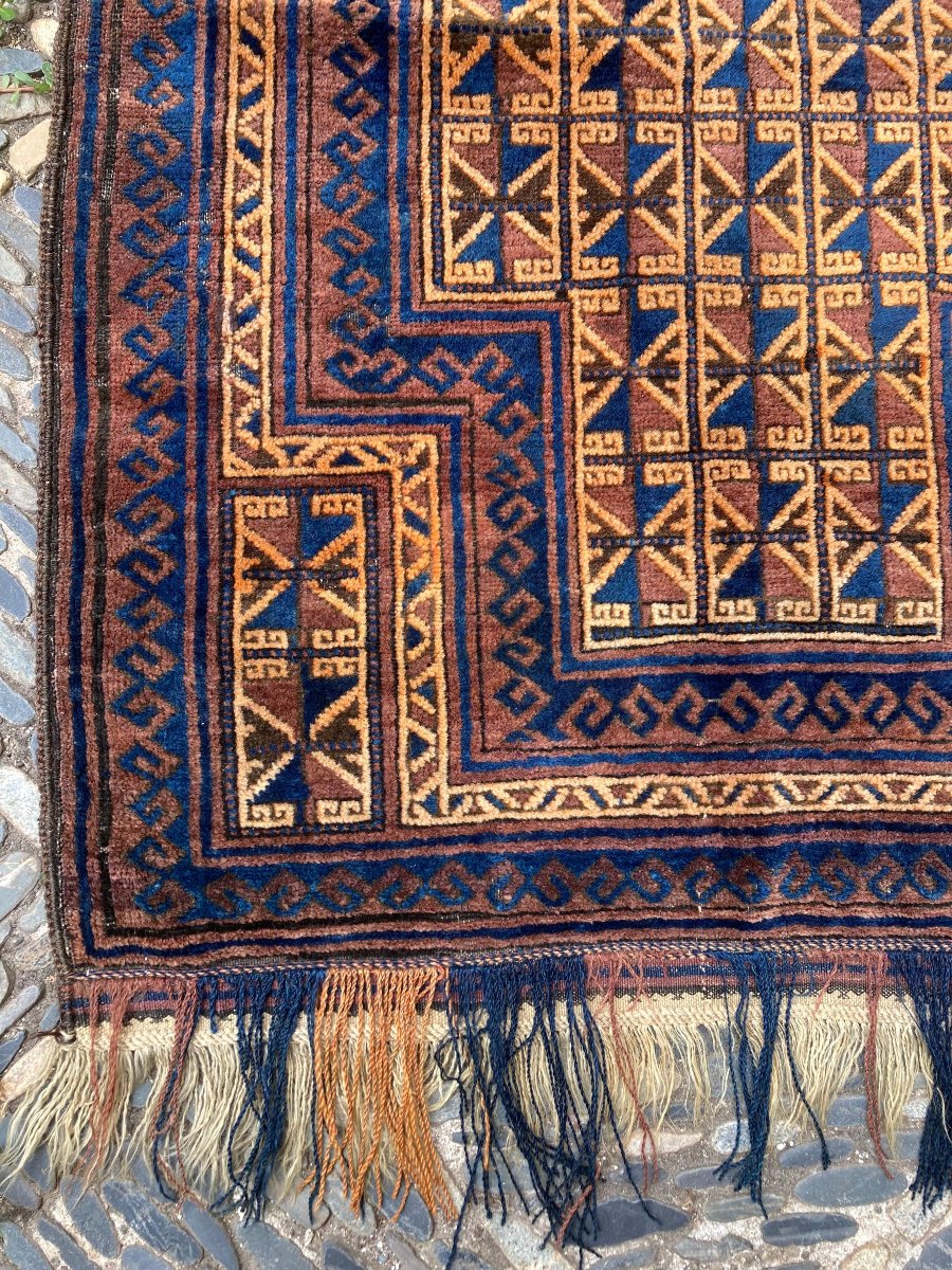 Tapis Beloutch. Milieu 20 Ième. 130 X 90 Cm-photo-4