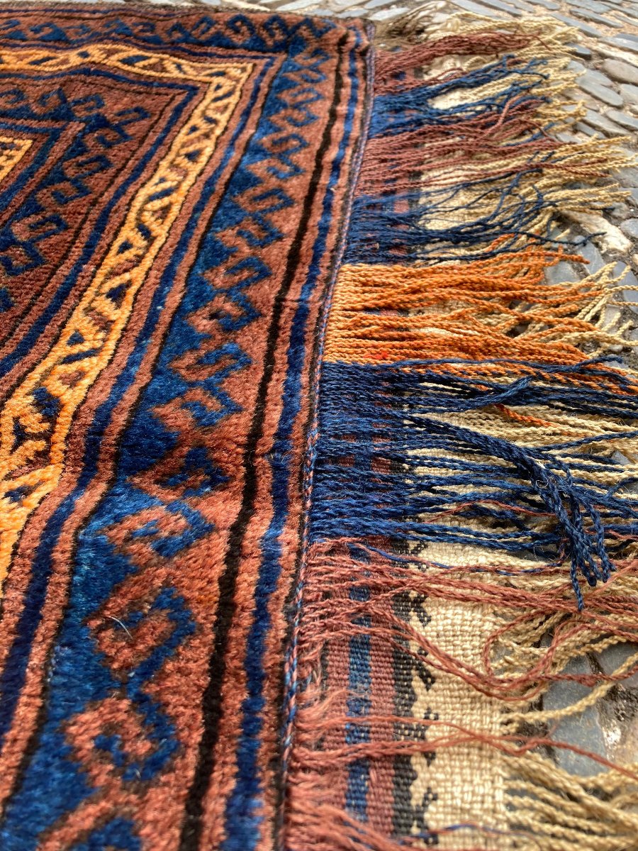 Tapis Beloutch. Milieu 20 Ième. 130 X 90 Cm-photo-1
