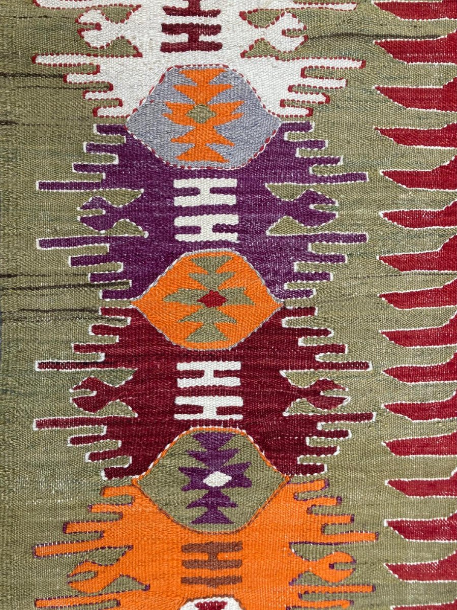 Kilim Afyon Daskiri - Anatolie. Circa 1950.  240 x 150 cm-photo-4